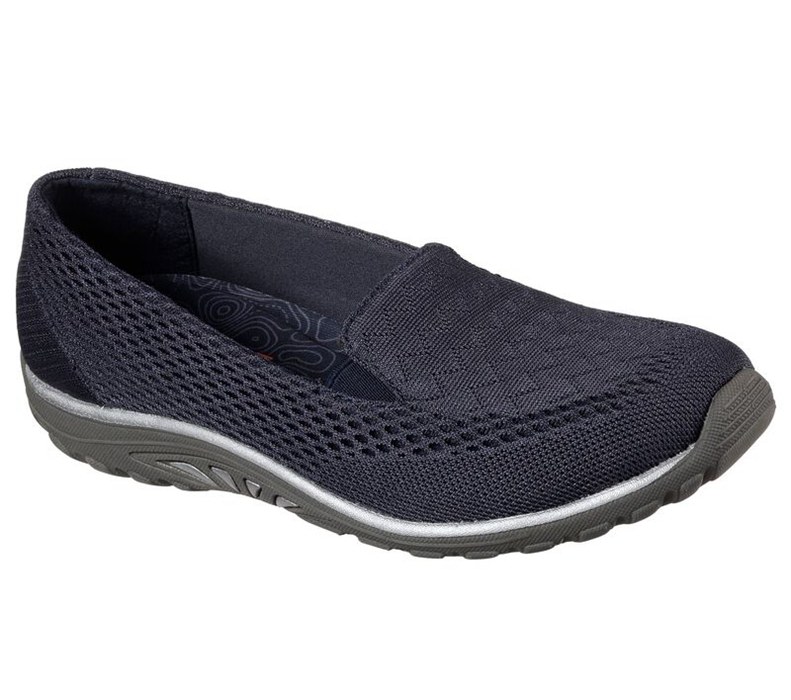 Skechers Dam Marinblå Platta Skor - Relaxed Fit: Reggae Fest - Willows - Sverige (RMCXH-5689)